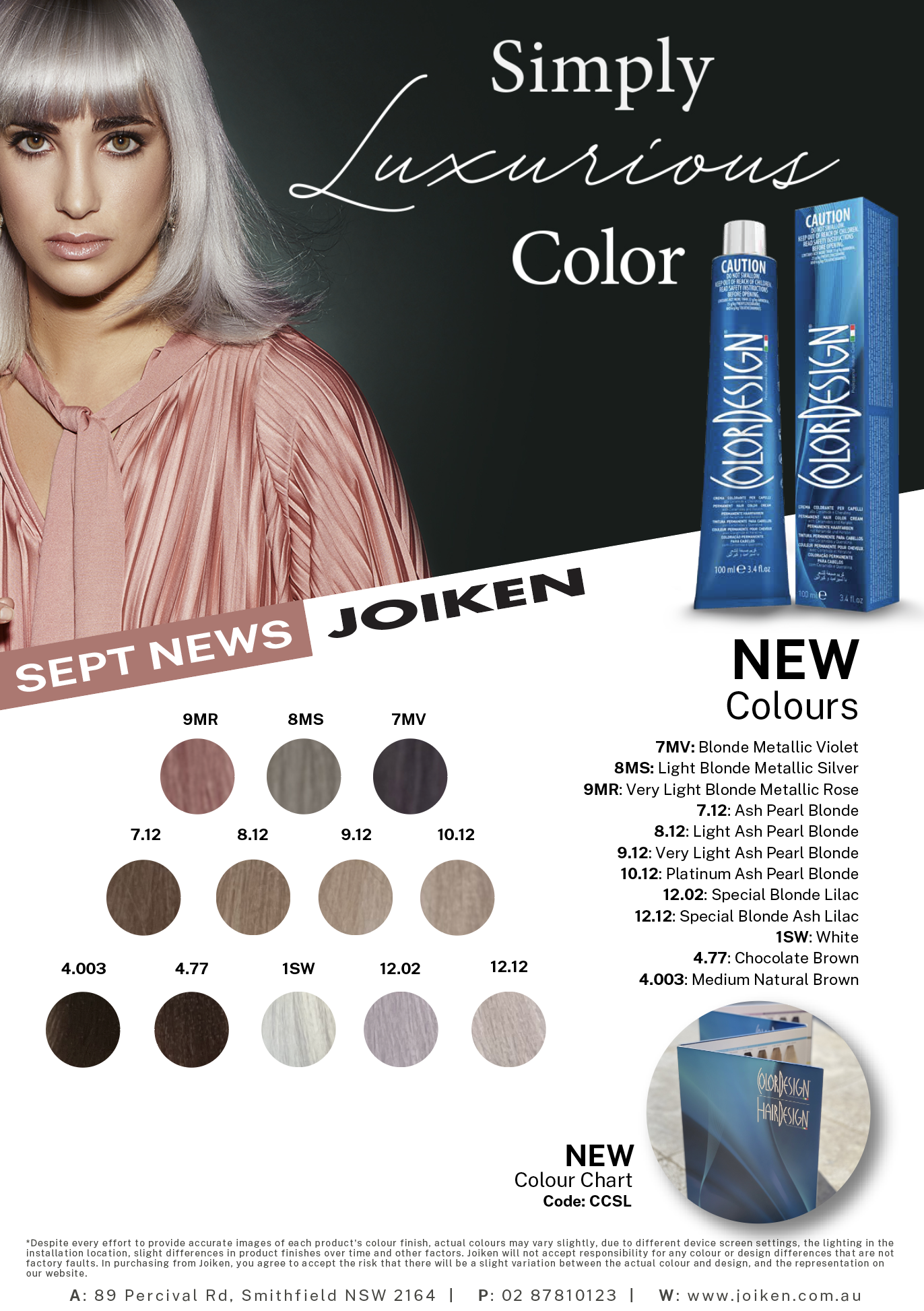 Color Design Permanent Hair Colour - Salon Depot