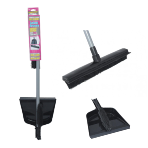 Salon Broom With Dustpan