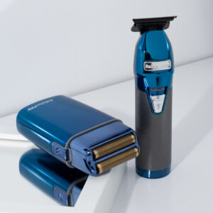 BaBylissPRO Blue Chrome Foil Shaver & Outliner Trimmer Pack